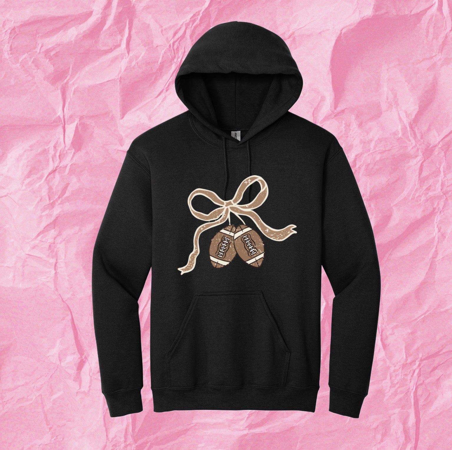 Football Bow Hoodie
