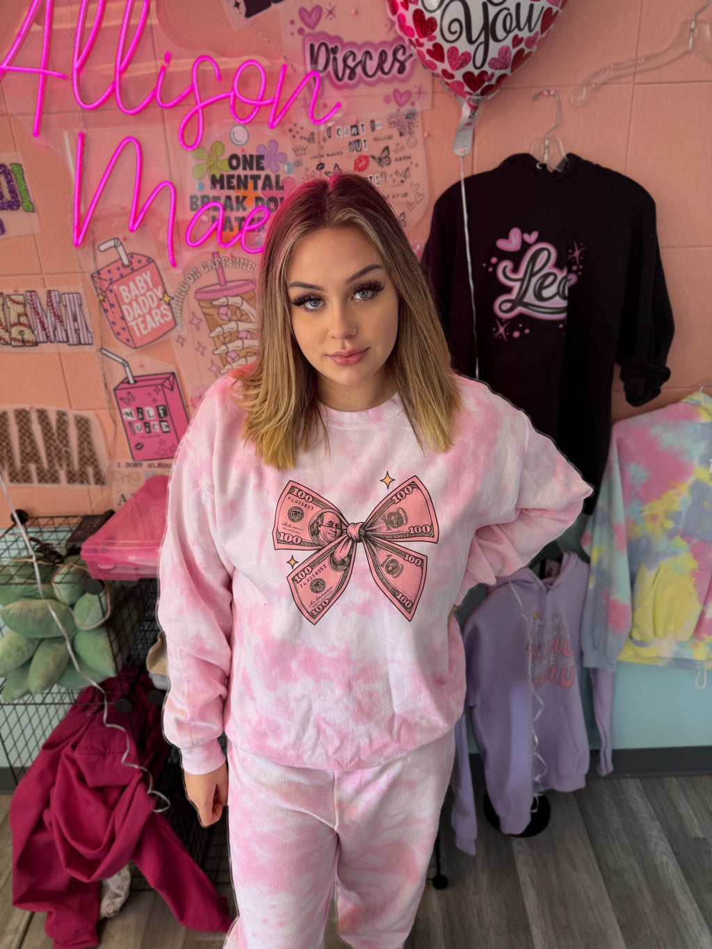 Money Bow Tye Dye Set