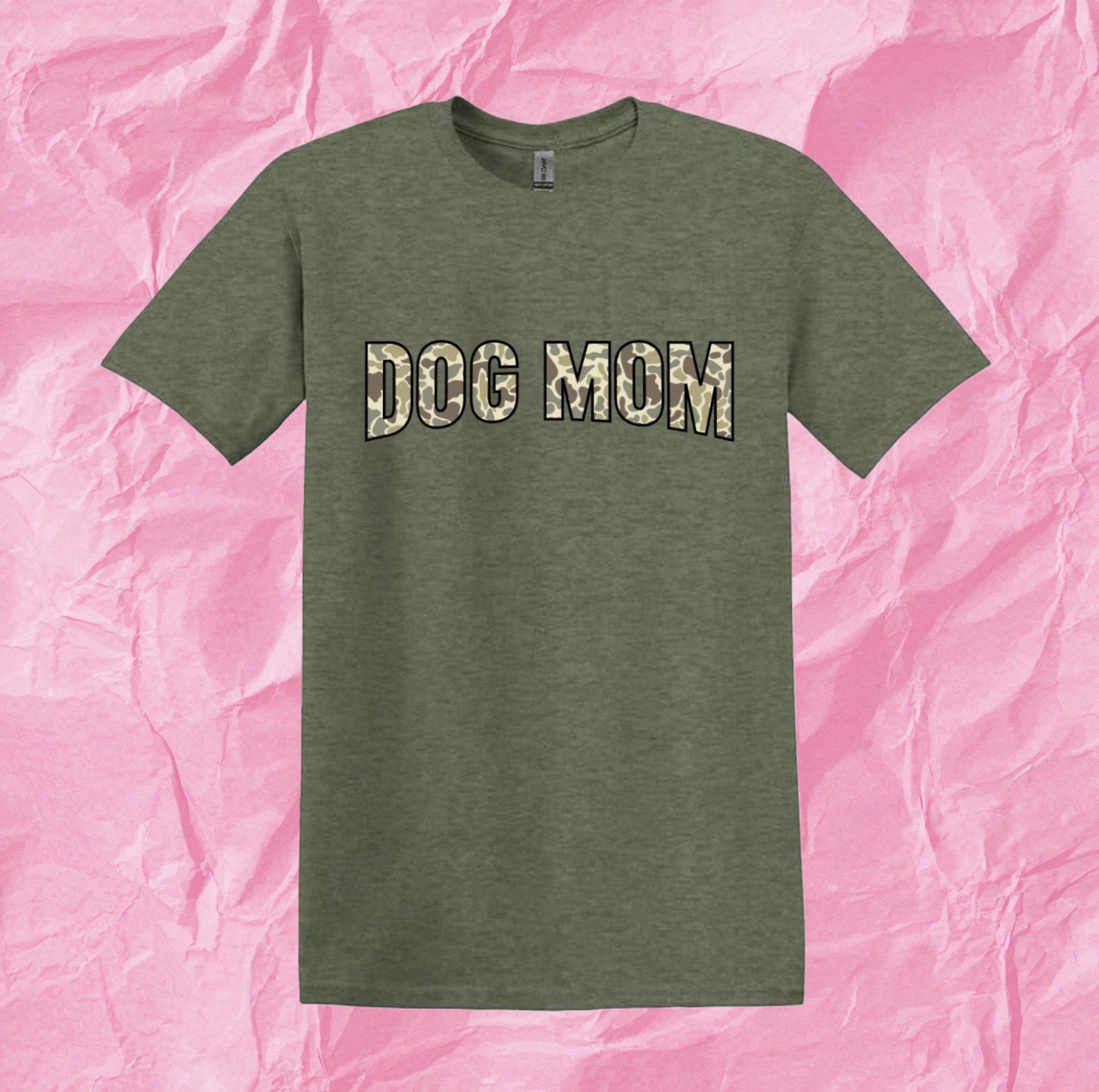 Camo Dog Mom T-Shirt