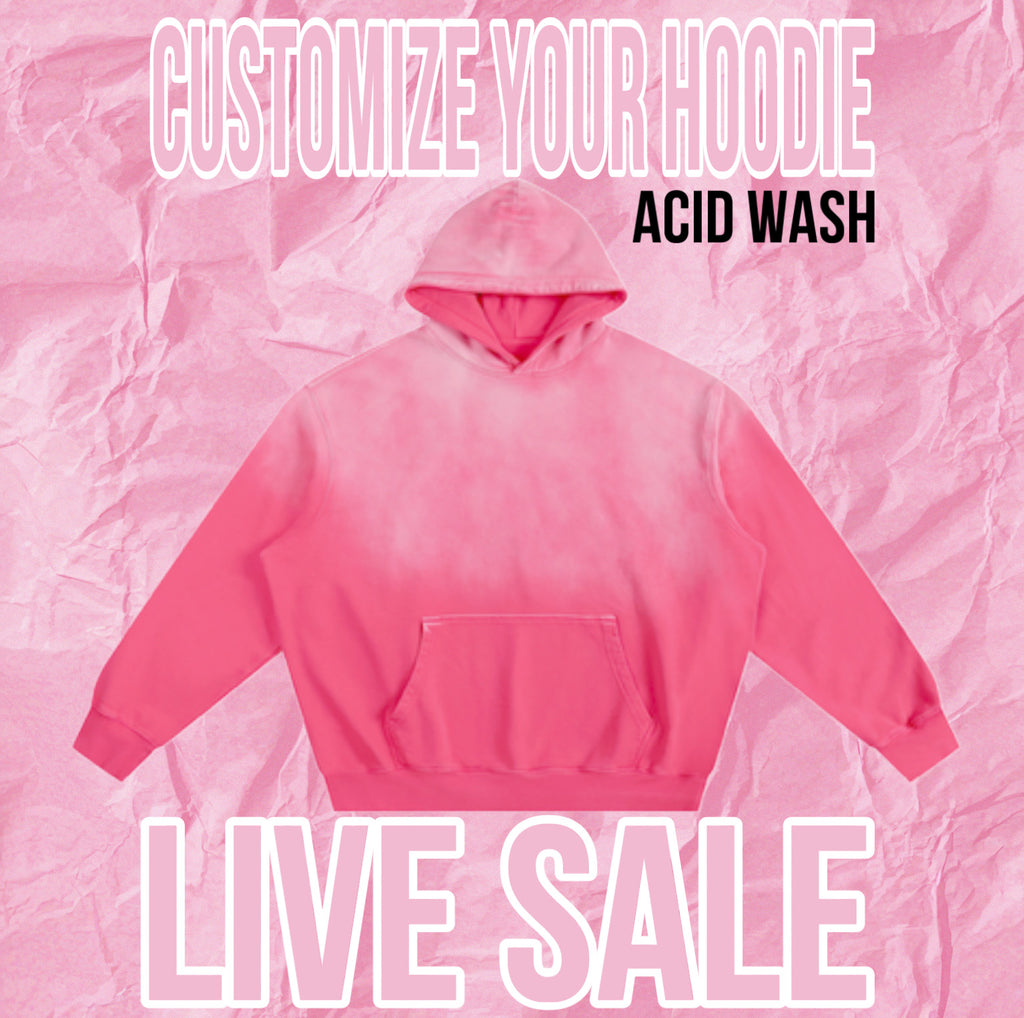 LIVE Acid Wash Hoodie