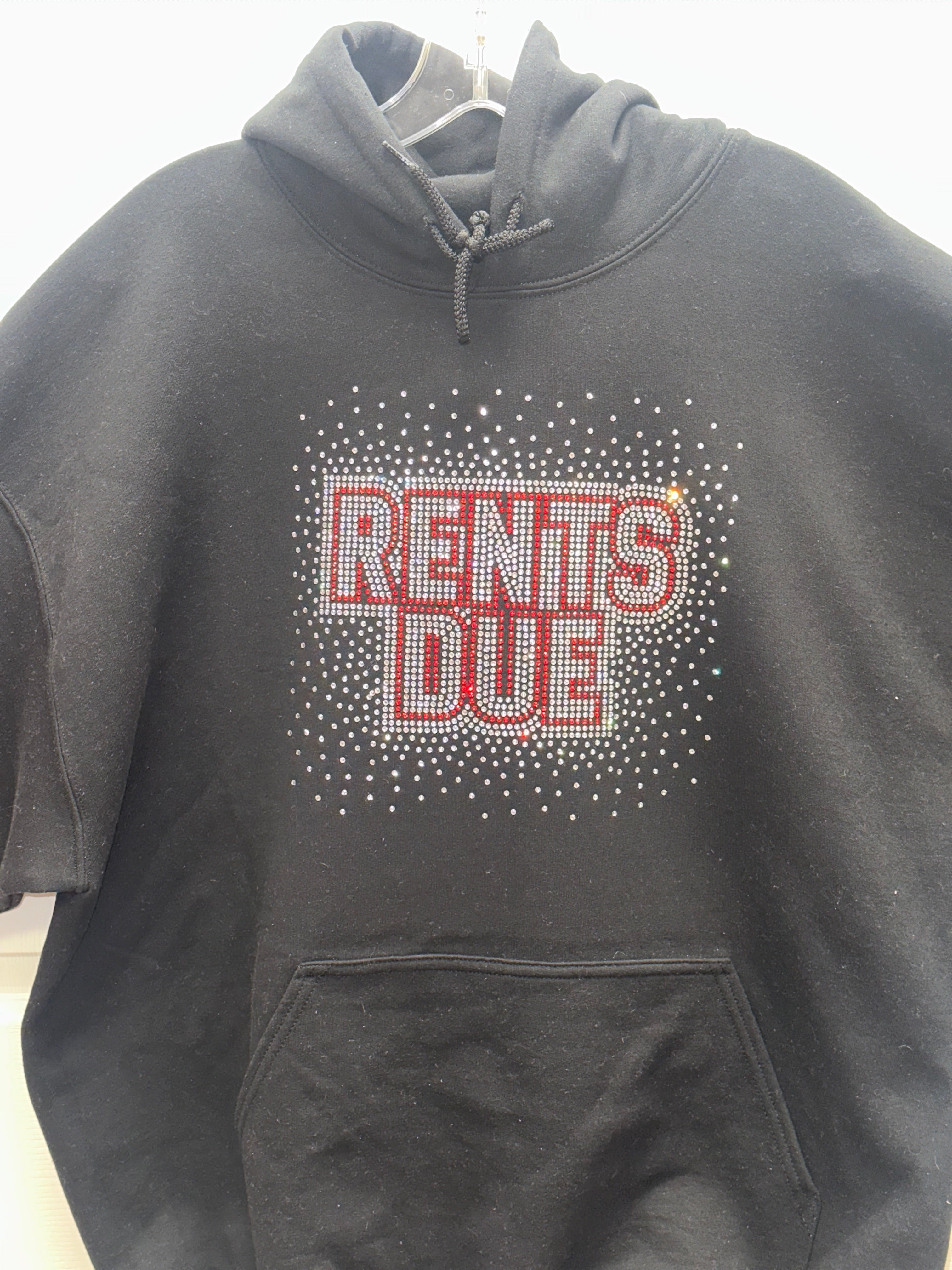 Rents Due Bling Hoodie