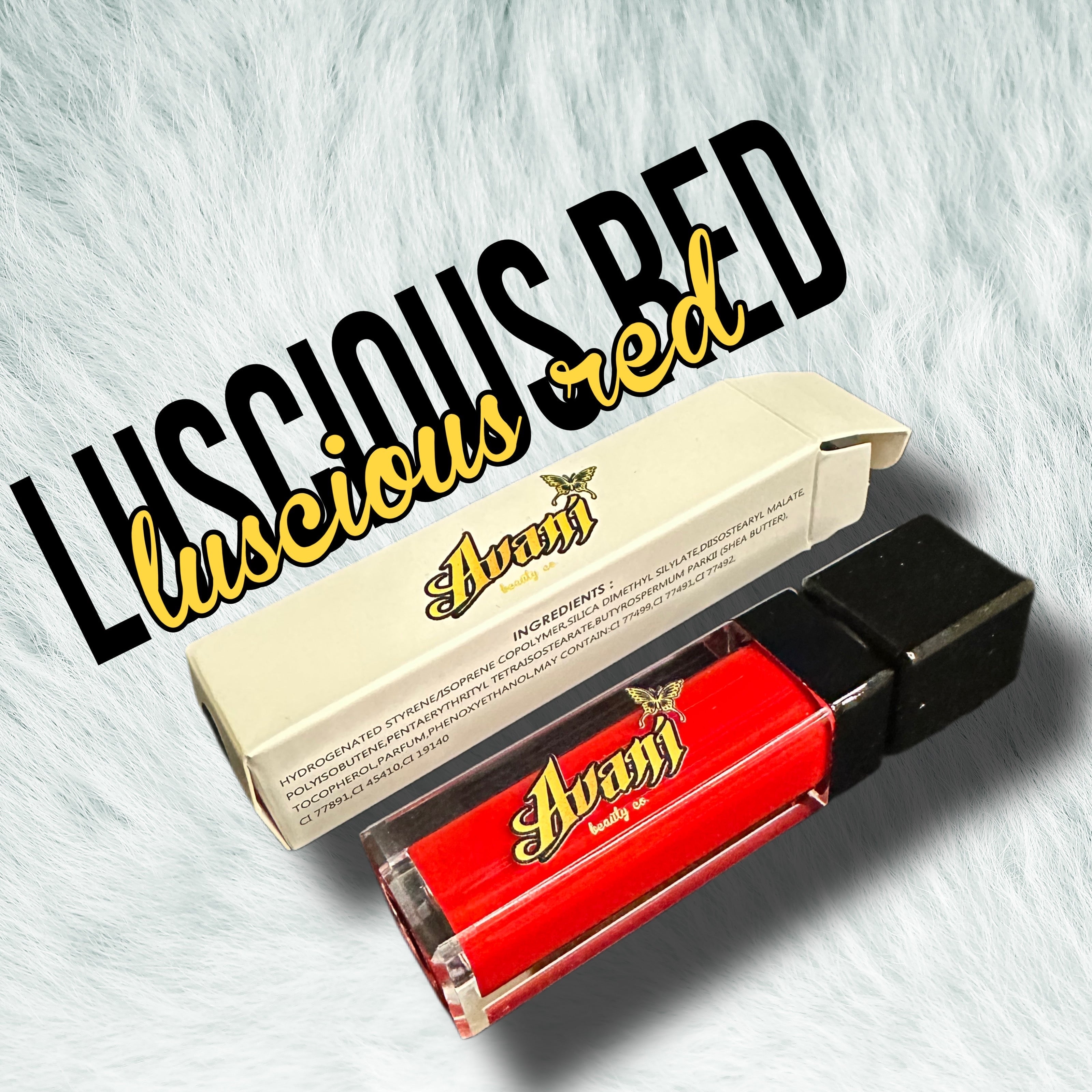 Luscious Red lipgloss+lipliner