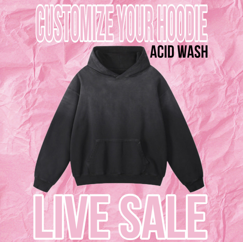 LIVE Acid Wash Hoodie