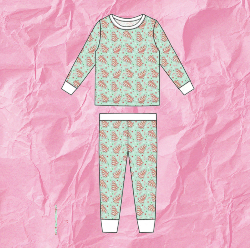 Christmas Cake Cutie Boy Bamboo Pajamas