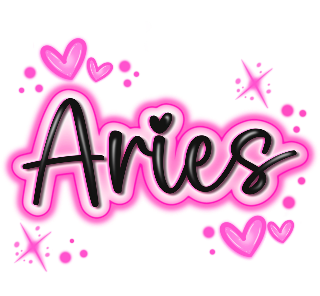 Pink Graffiti Zodiac Signs