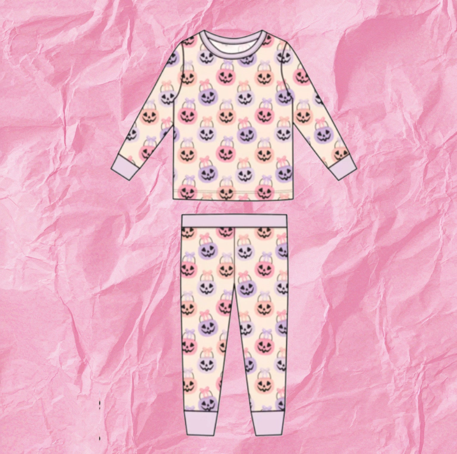 Spooky Cutie Girl Bamboo Pajamas