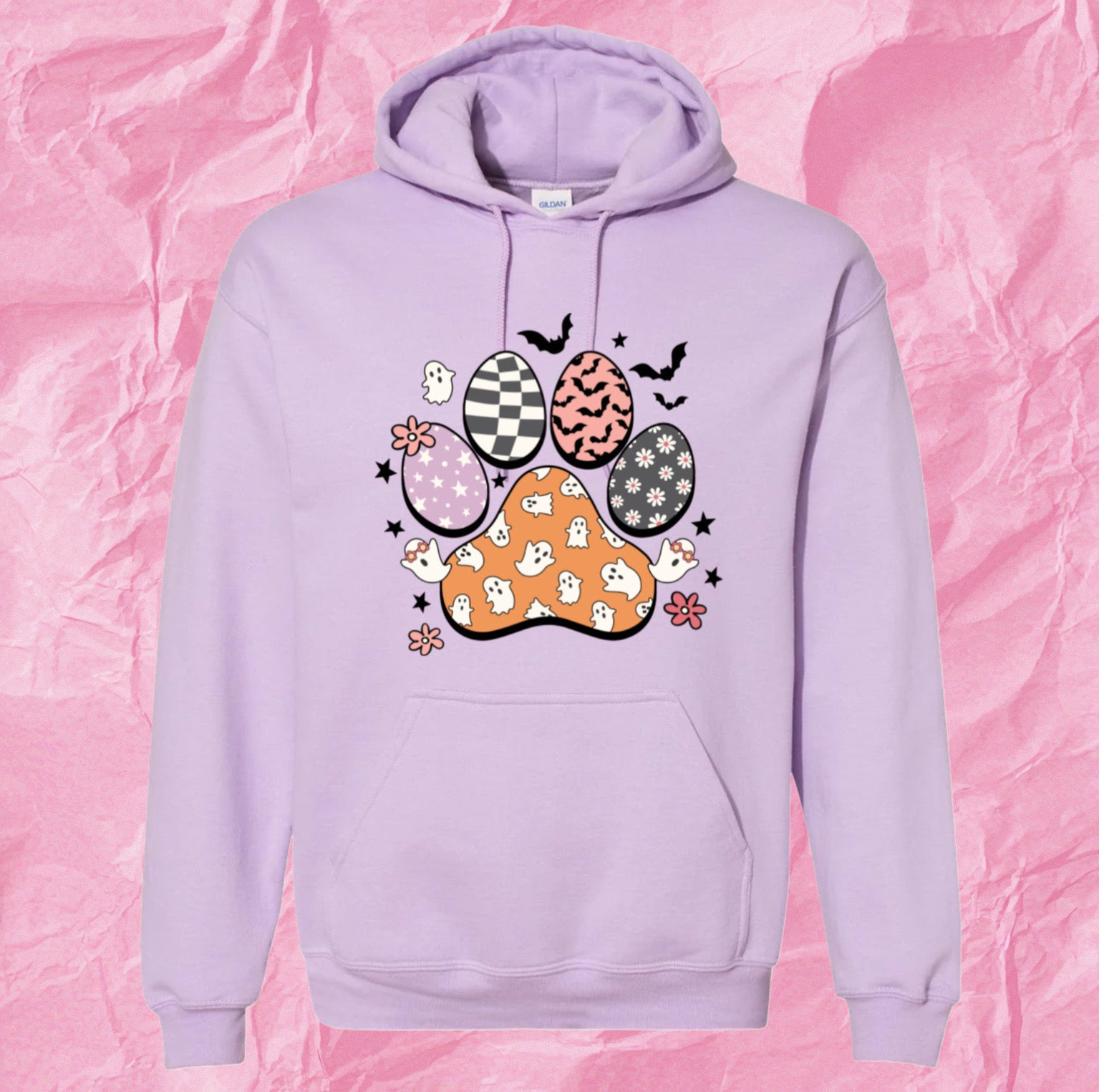 Halloween Paw Print Hoodie
