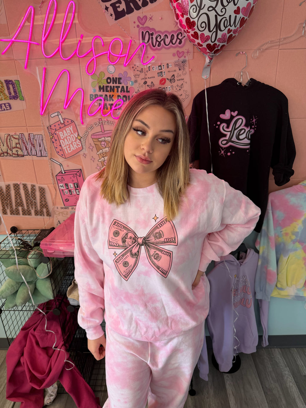 Money Bow Tye Dye Set