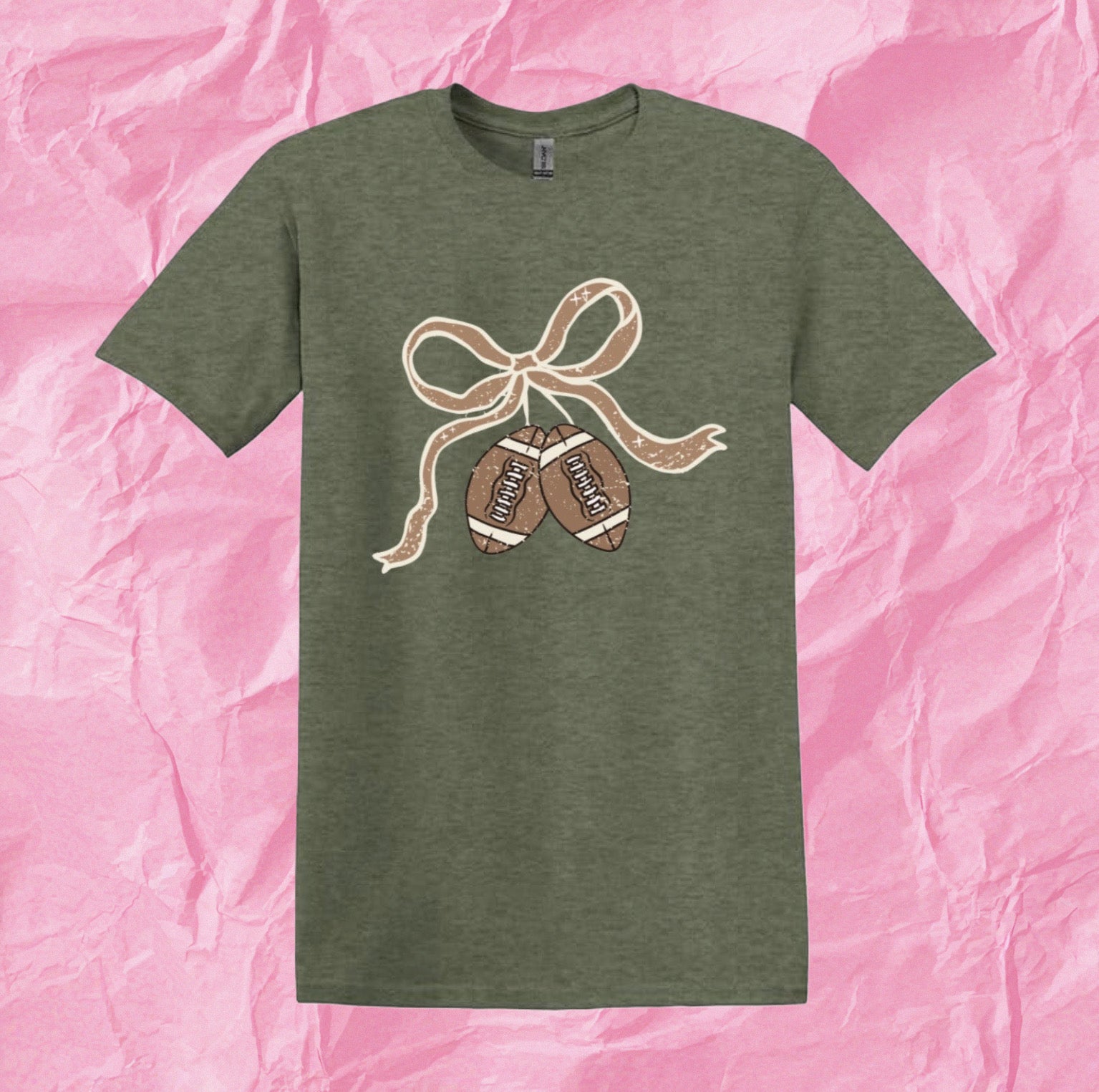 Bow Football T-Shirt