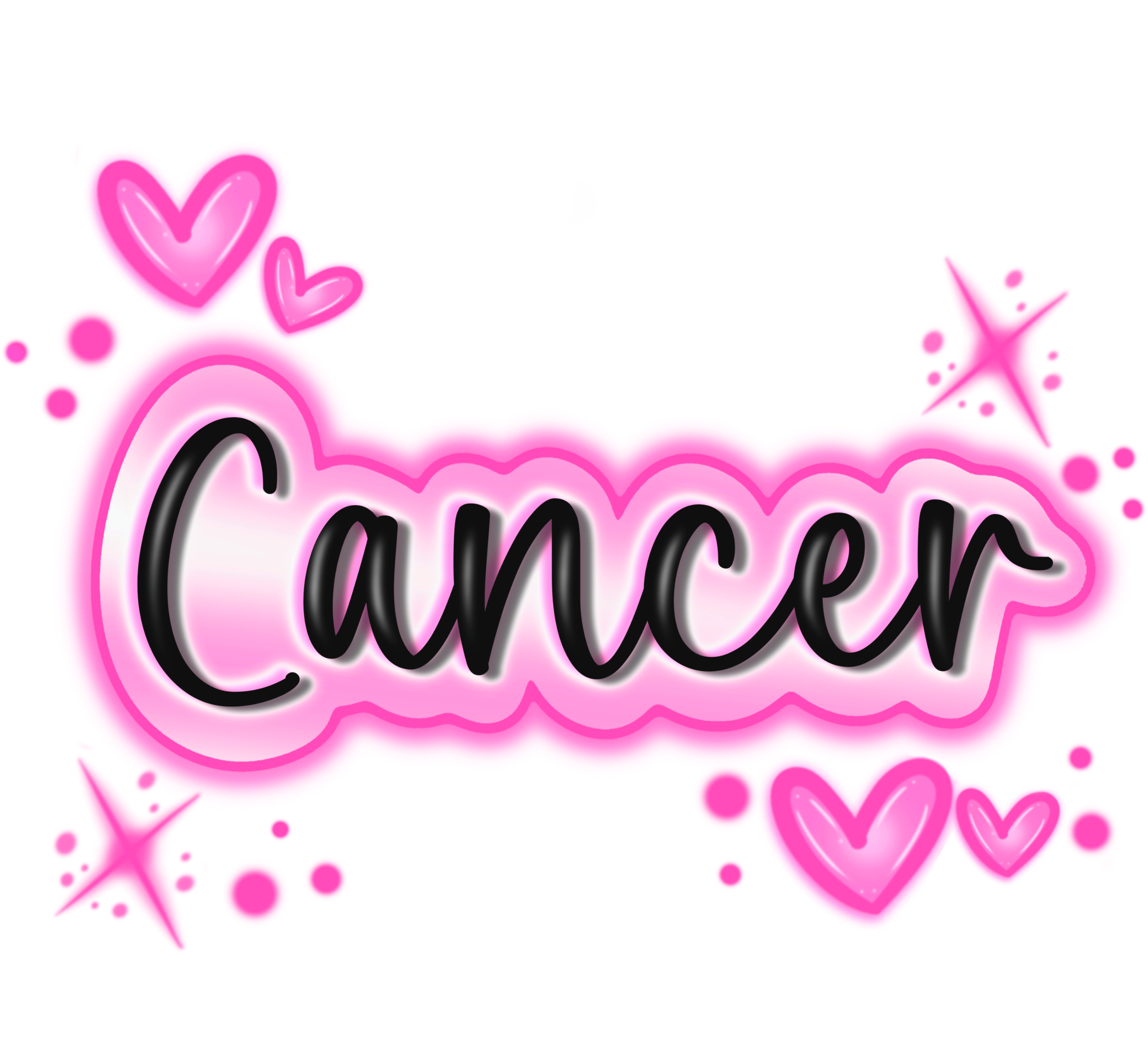 Pink Graffiti Zodiac Signs