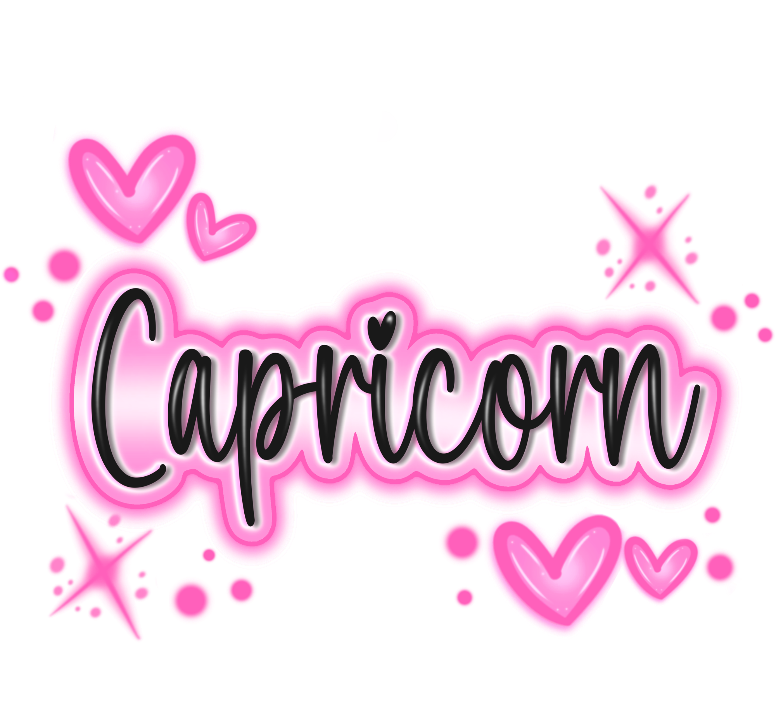 Pink Graffiti Zodiac Signs