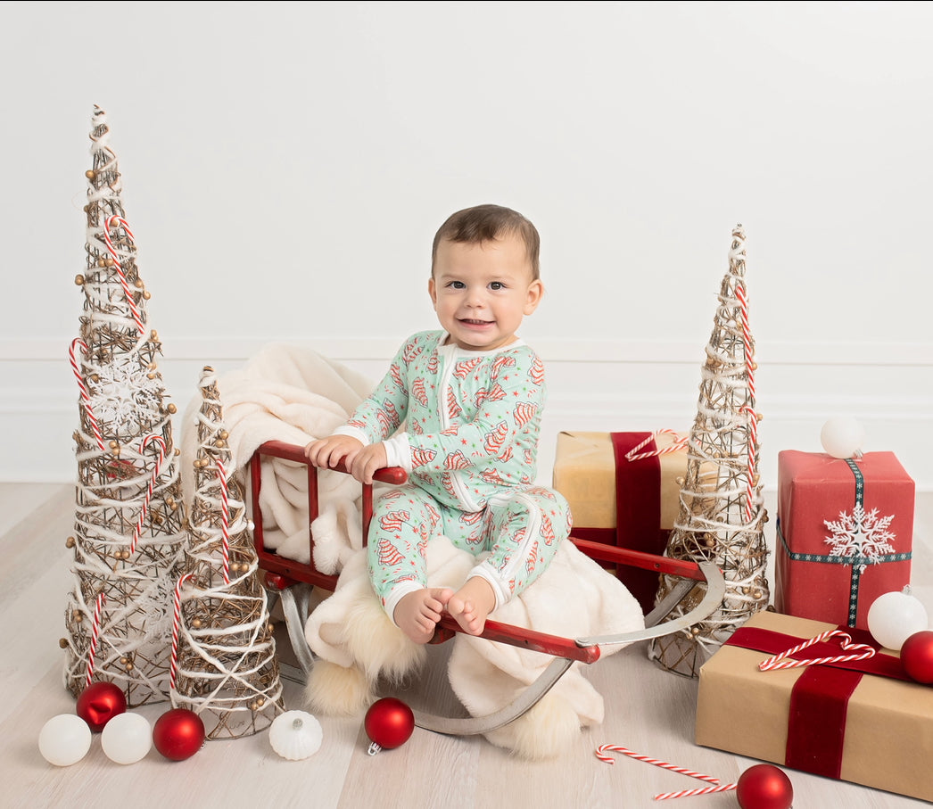 Christmas Cake Cutie Boy Bamboo Pajamas