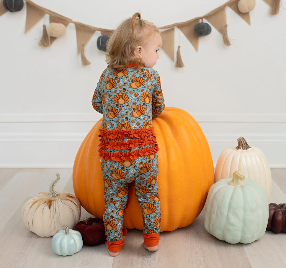 Girls Turkey Bamboo Pajamas