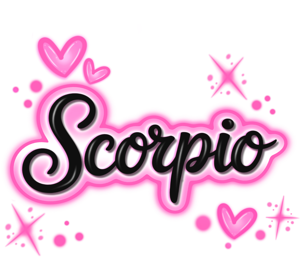 Pink Graffiti Zodiac Signs