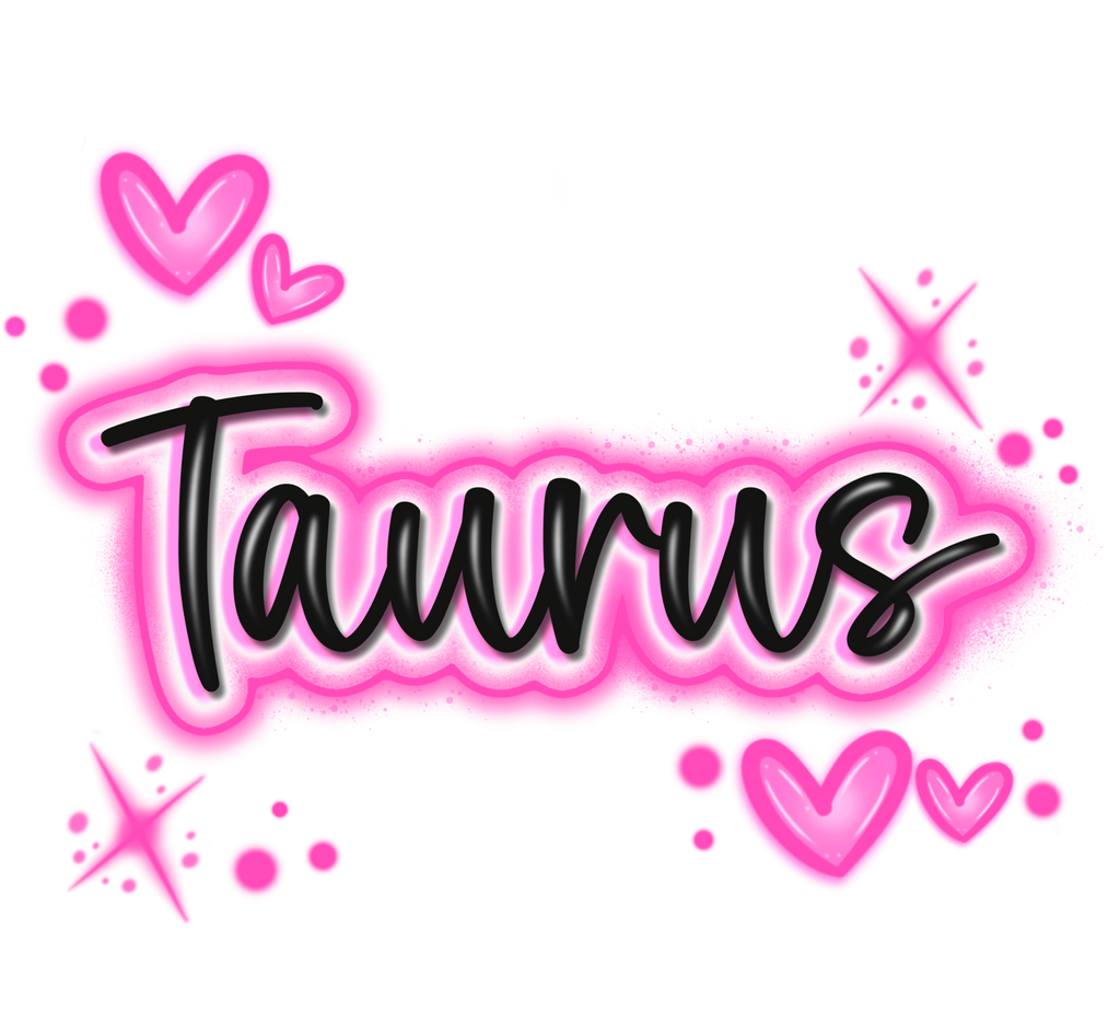 Pink Graffiti Zodiac Signs