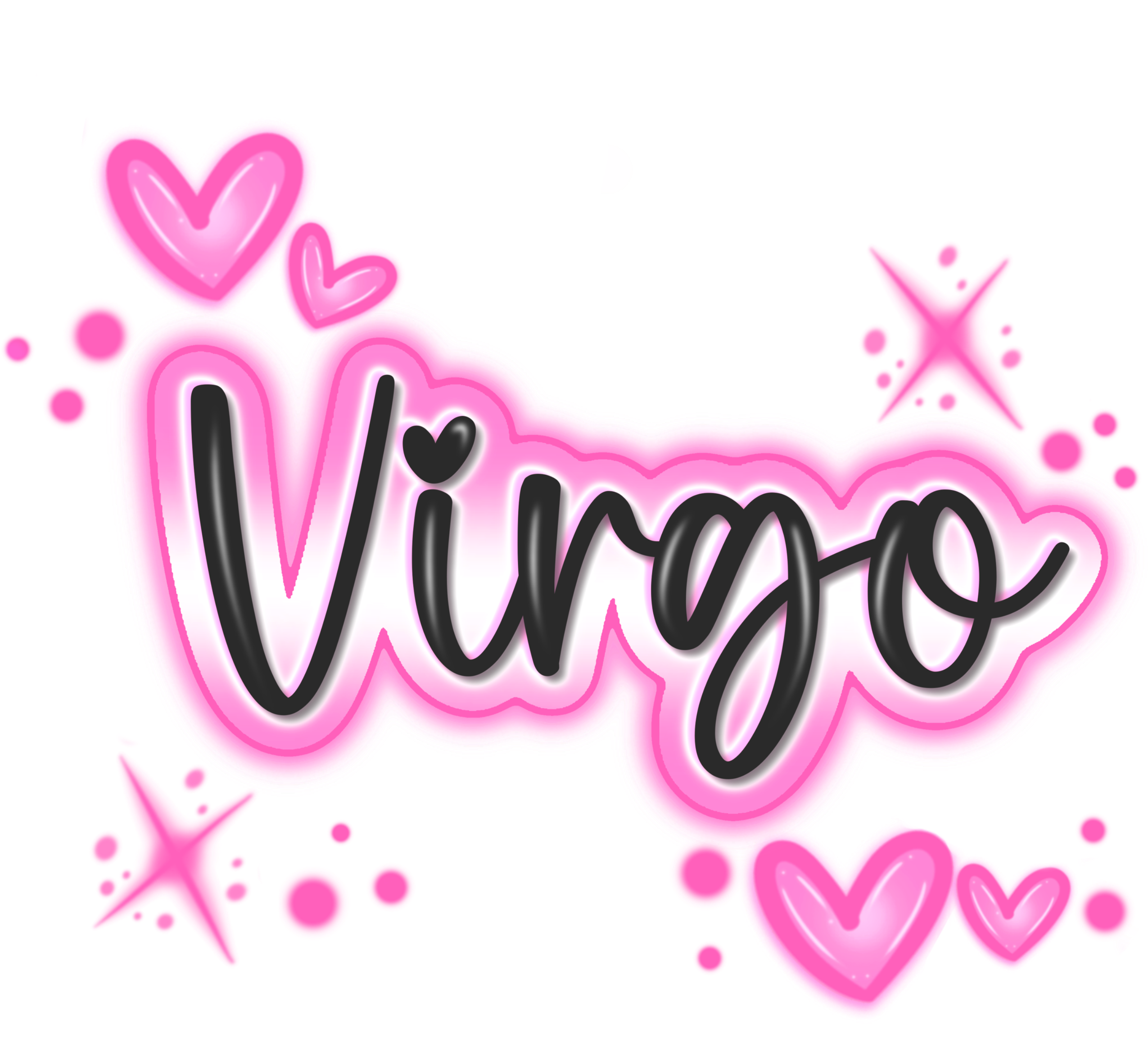 Pink Graffiti Zodiac Signs